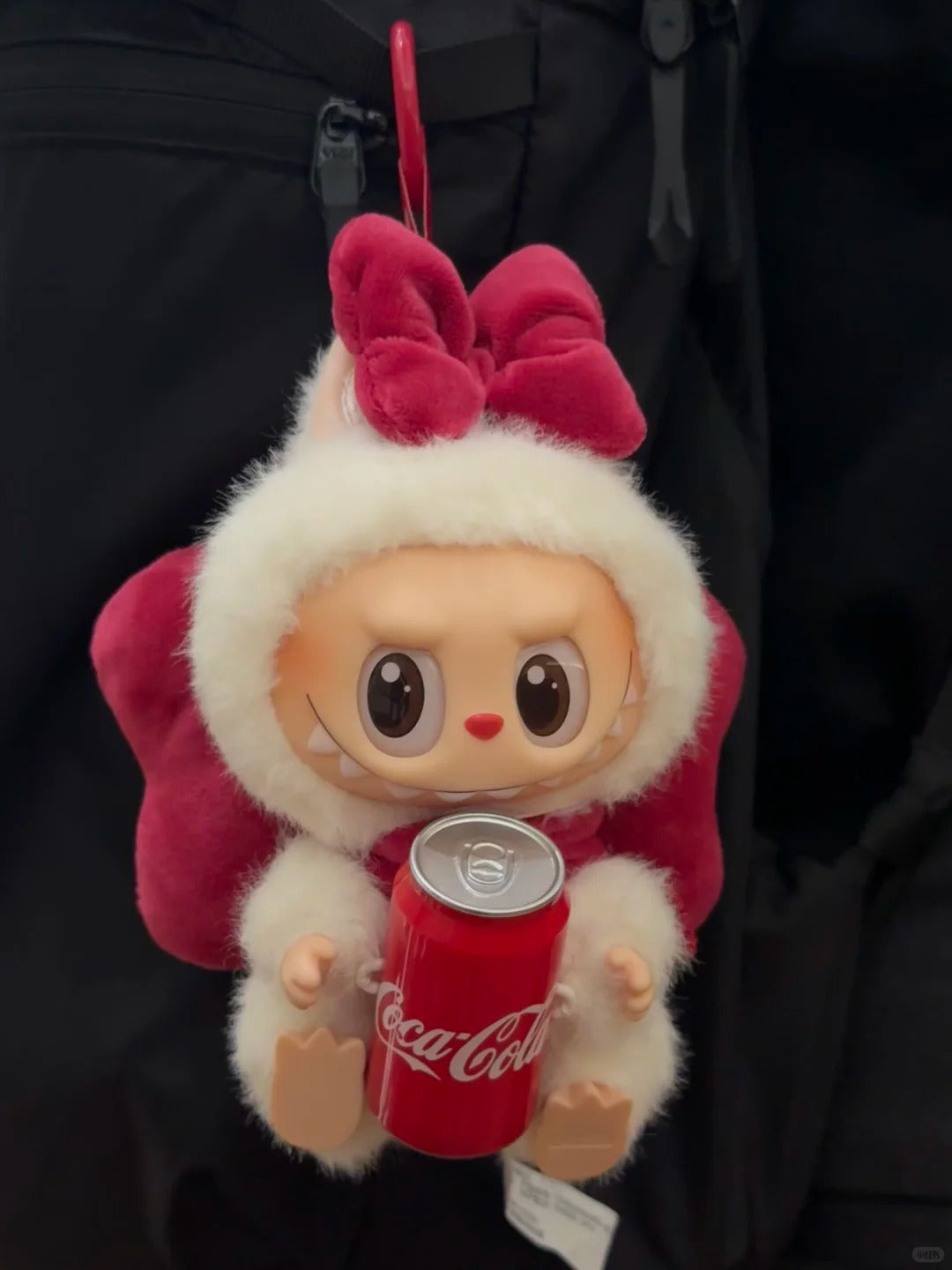 Labubu doll outfit with a cute bow