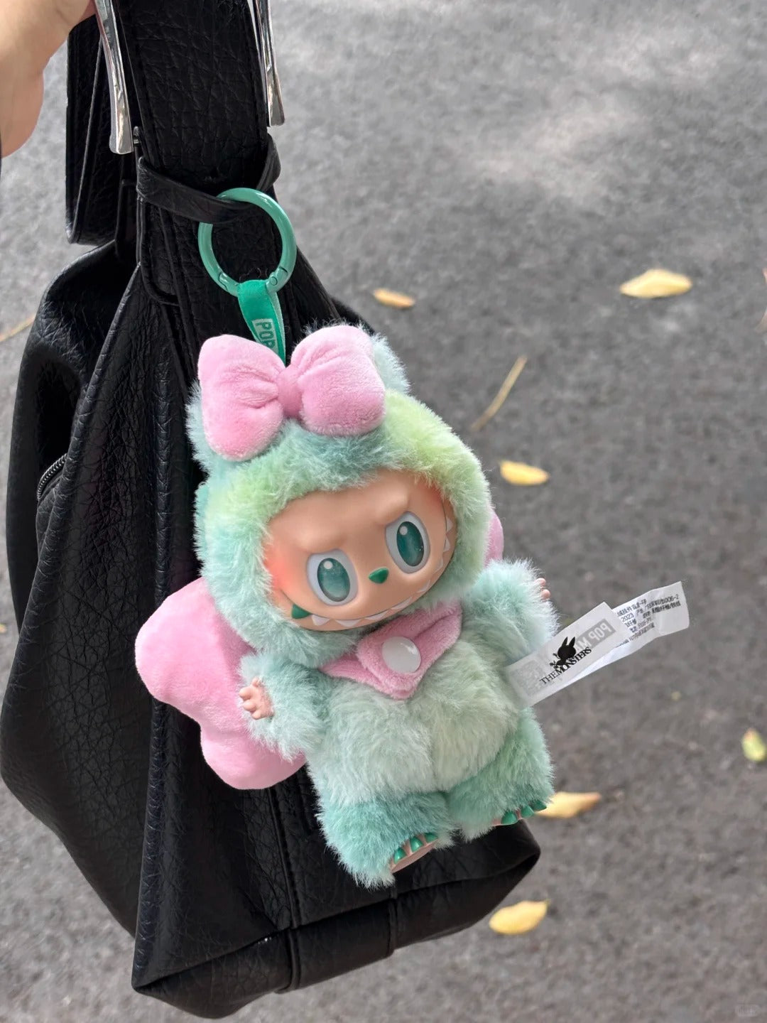 Labubu doll outfit with a cute bow