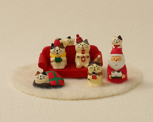 Cute cat Christmas party tabletop decoration