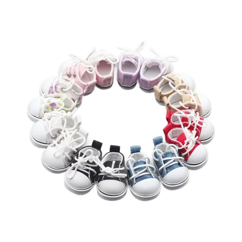 Mini Canvas Shoes for dolls