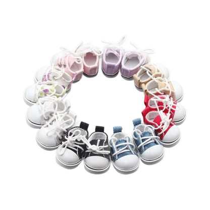 Mini Canvas Shoes for dolls