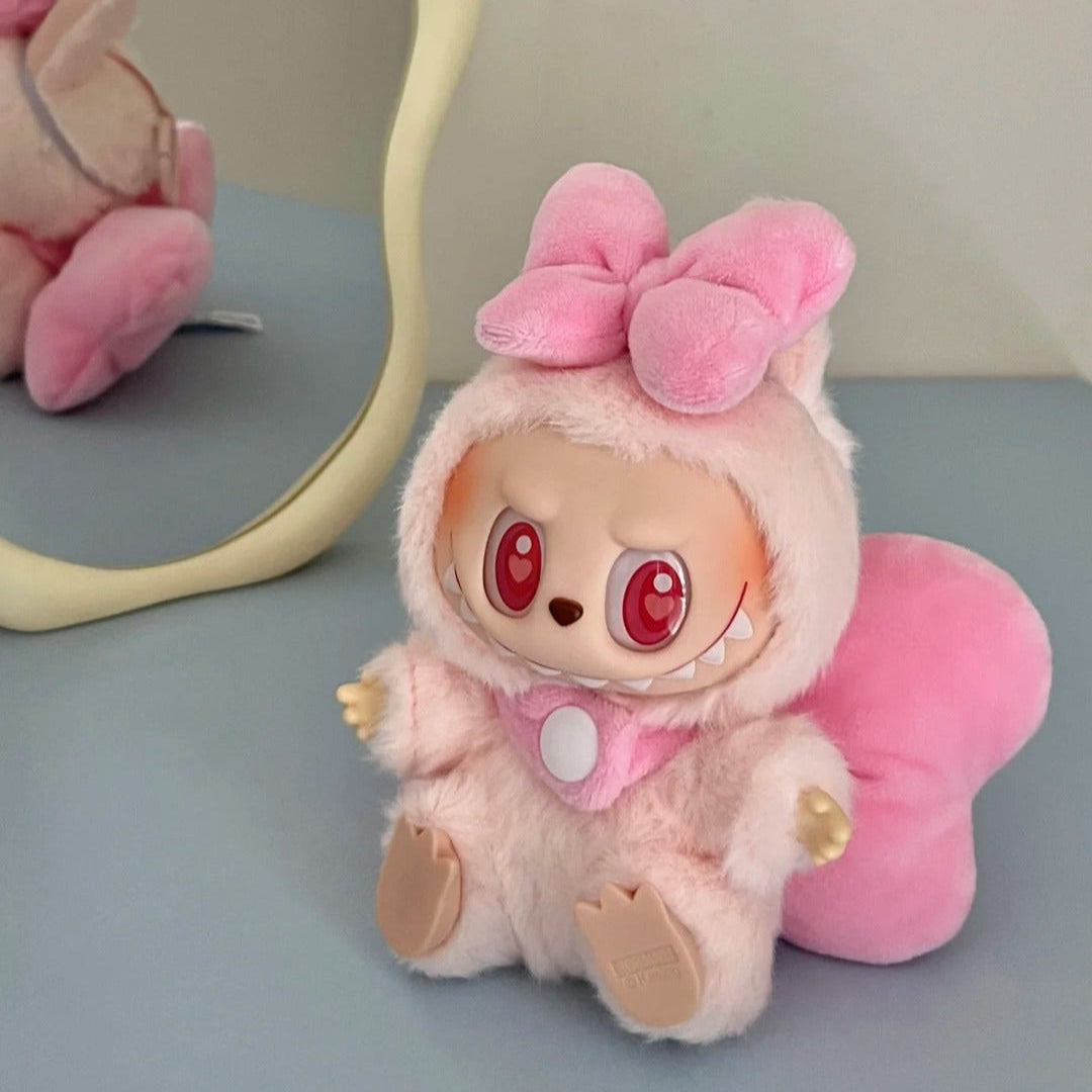 Labubu doll outfit with a cute bow